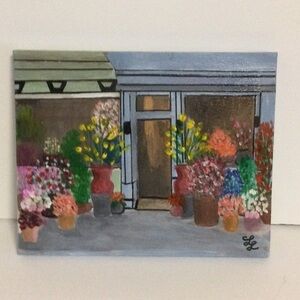 Original Acrylic Painting on CanvasThe Flower Shop